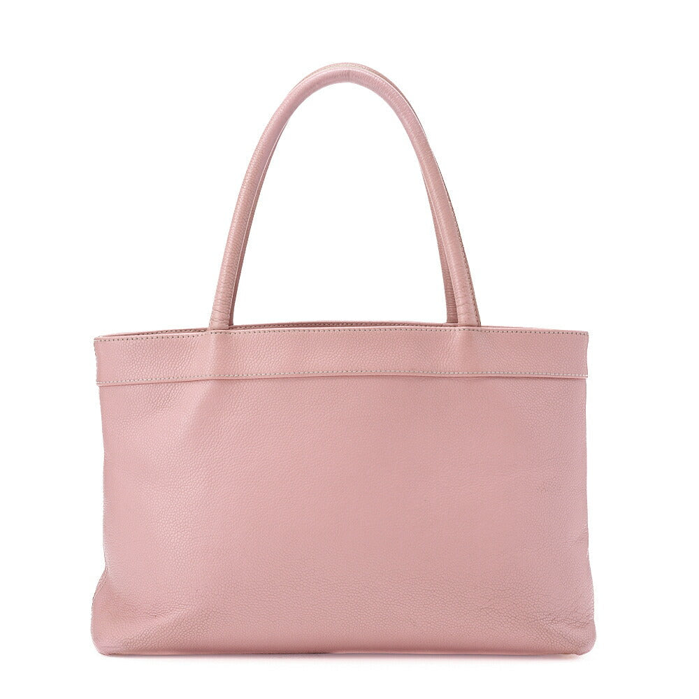 CHANEL Caviar Skin Matelasse Cocomark Large Size Tote Bag Pink Gold-Tone Hardware, Pre-Owned