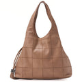 CHANEL Shoulder Bag Tote Bag Chocolate Bar Fringe Caviar Skin Beige Silver-Tone Hardware, Pre-Owned