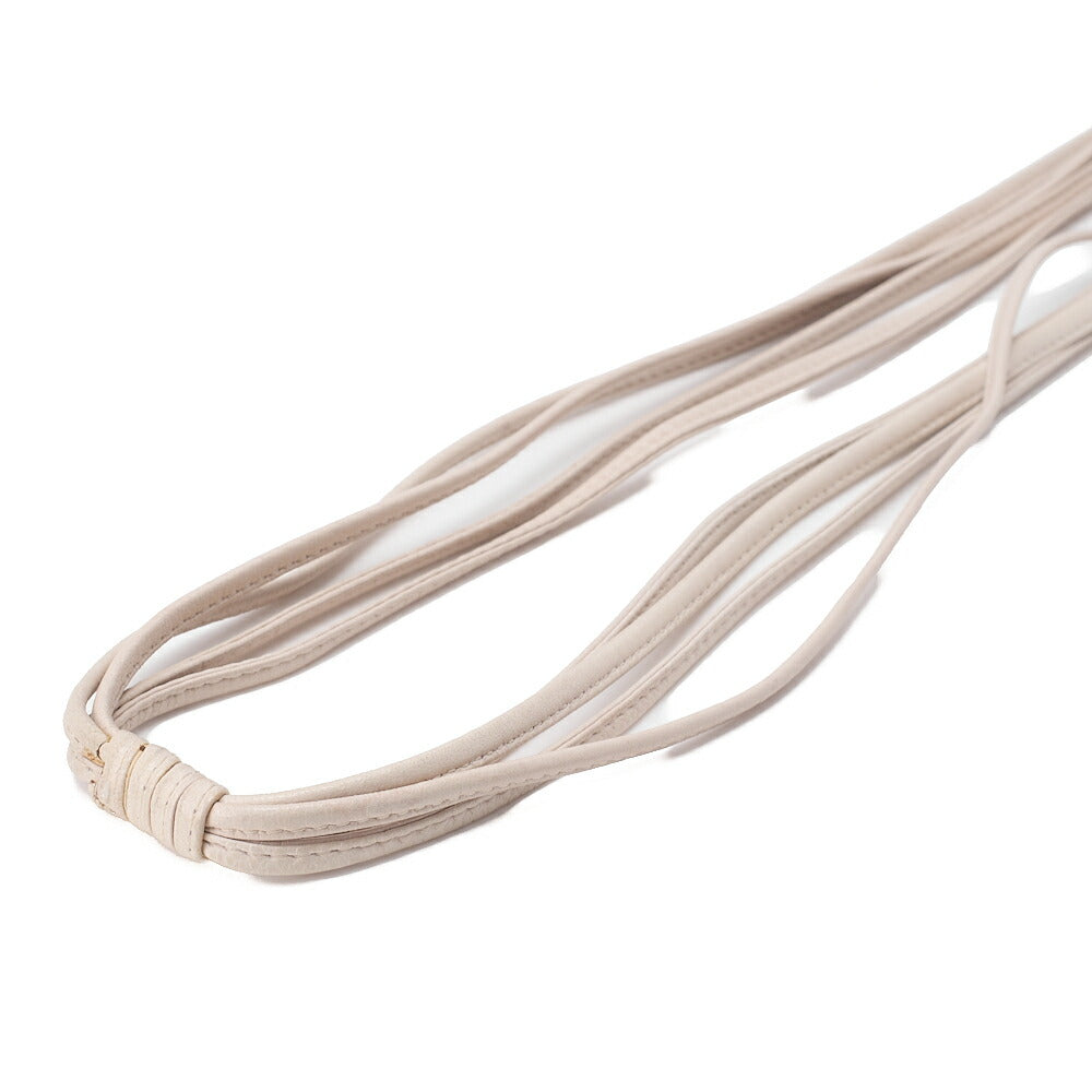 CHANEL Matelasse Coco Mark with Fringe Chain Shoulder Lambskin Ivory Gold-Tone Hardware, Pre-Owned