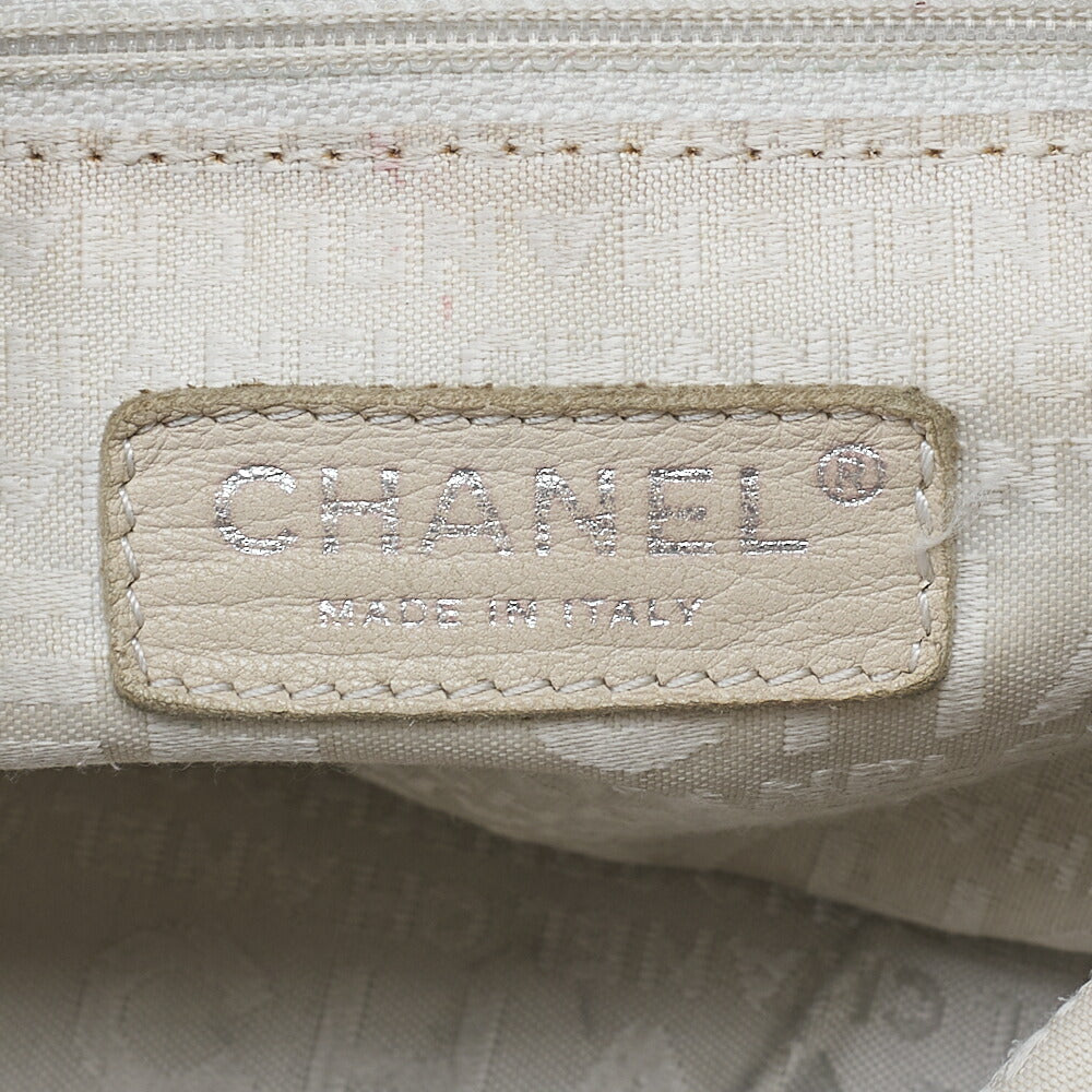 CHANEL Tweed x Leather Clover One Shoulder Bag Black x Multicolor Silver-Tone Hardware, Pre-Owned