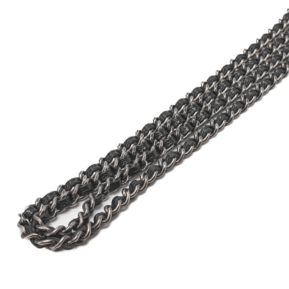 CHANEL Boy Chanel Matelasse Chain Wallet Caviar Skin Black Silver-Tone Hardware, Pre-Owned