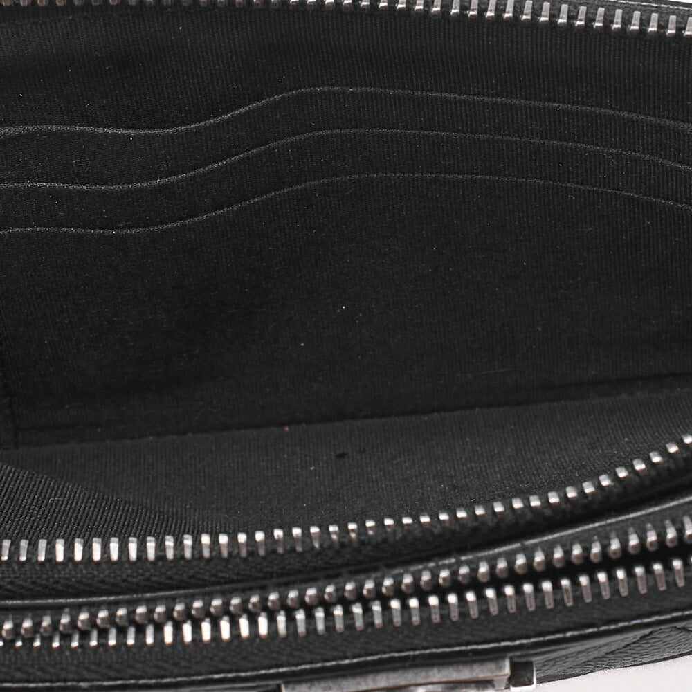 CHANEL Boy Chanel Matelasse Chain Wallet Caviar Skin Black Silver-Tone Hardware, Pre-Owned