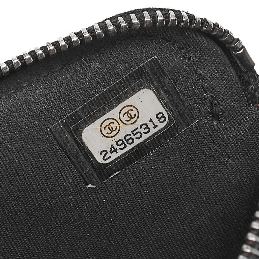 CHANEL Boy Chanel Matelasse Chain Wallet Caviar Skin Black Silver-Tone Hardware, Pre-Owned