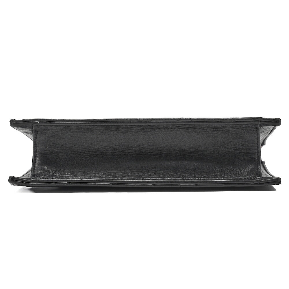 CHANEL Lambskin Matelasse Coco Mark Square W Chain Shoulder Black Gold-Tone Hardware, Pre-Owned