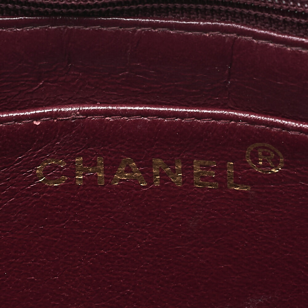 CHANEL Lambskin Matelasse Deca Coco Single Chain Shoulder Black Gold -Tone Hardware, Pre-Owned