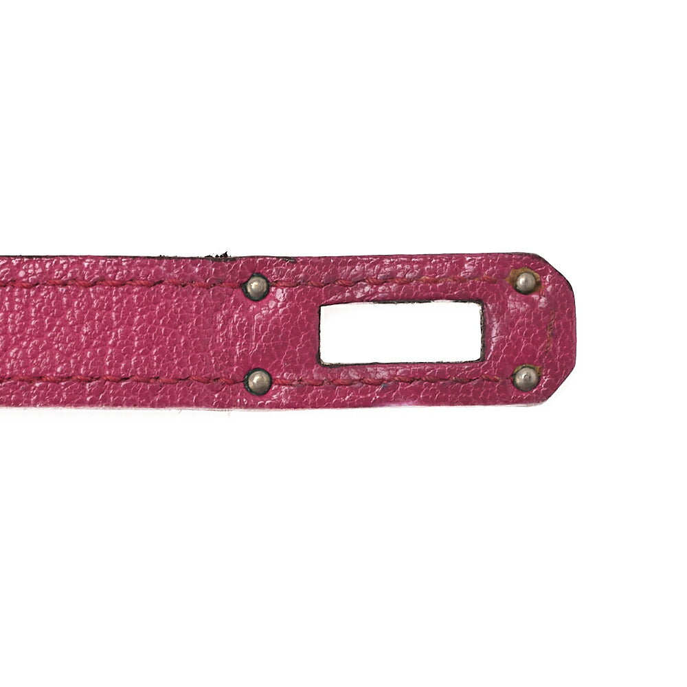 HERMES Kelly Wallet 3-Fold Long Wallet Chevre Rose Pink Silver-Tone Hardware, Pre-Owned