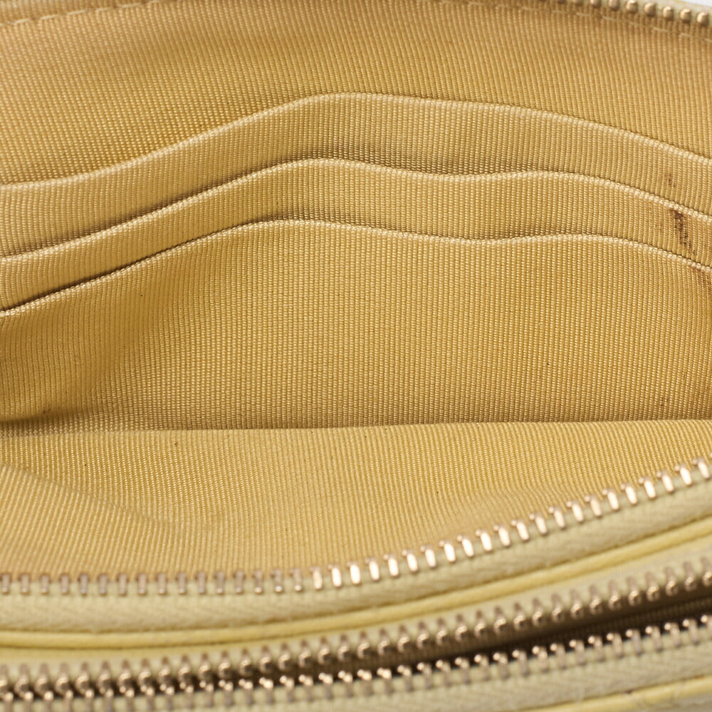 CHANEL Matelasse Chain Wallet Lambskin Yellow Gold-Tone Hardware, Pre-Owned