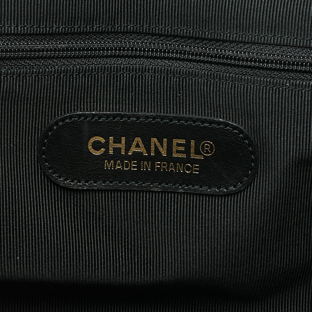 CHANEL Caviar Skin Big Coco Mark 2WAY Shoulder Boston Black Gold -Tone Hardware, Pre-Owned