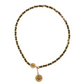 CHANEL Cocomark Chain Belt GP x Leather Black x Gold Gold-Tone Hardware, Pre-Owned