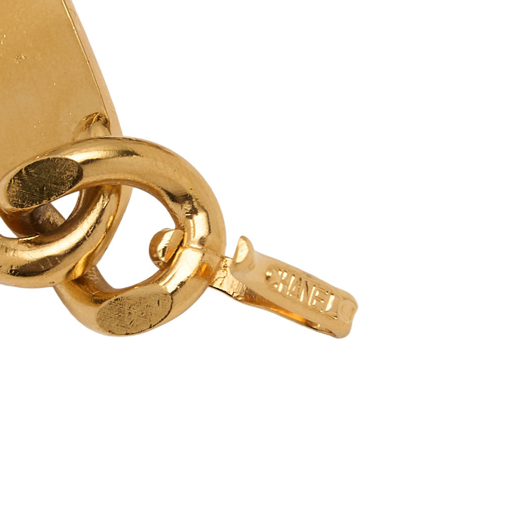 CHANEL 31RUE CAMBON Cocomark Chain Belt GP x Leather Black x Gold Gold-Tone Hardware, Pre-Owned