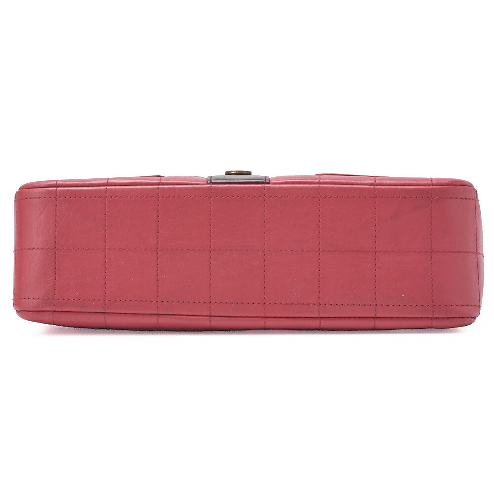 CHANEL Shoulder Bag Girl Chanel Chocolate Bar Lambskin Pink x Black Gold-Tone Hardware, Pre-Owned