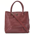 CHANEL Shoulder Bag 2way Tote Bag Executive Caviar Skin Brown Vintage-Tone Hardware, Pre-Owned