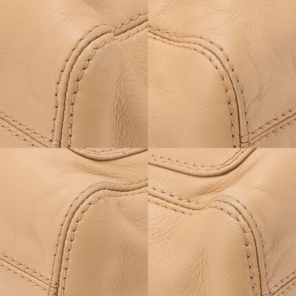 CHANEL Chain Tote Bag Coco Mark Tortoiseshell Plastic Chain Shoulder Beige Gold-Tone Hardware, Pre-Owned