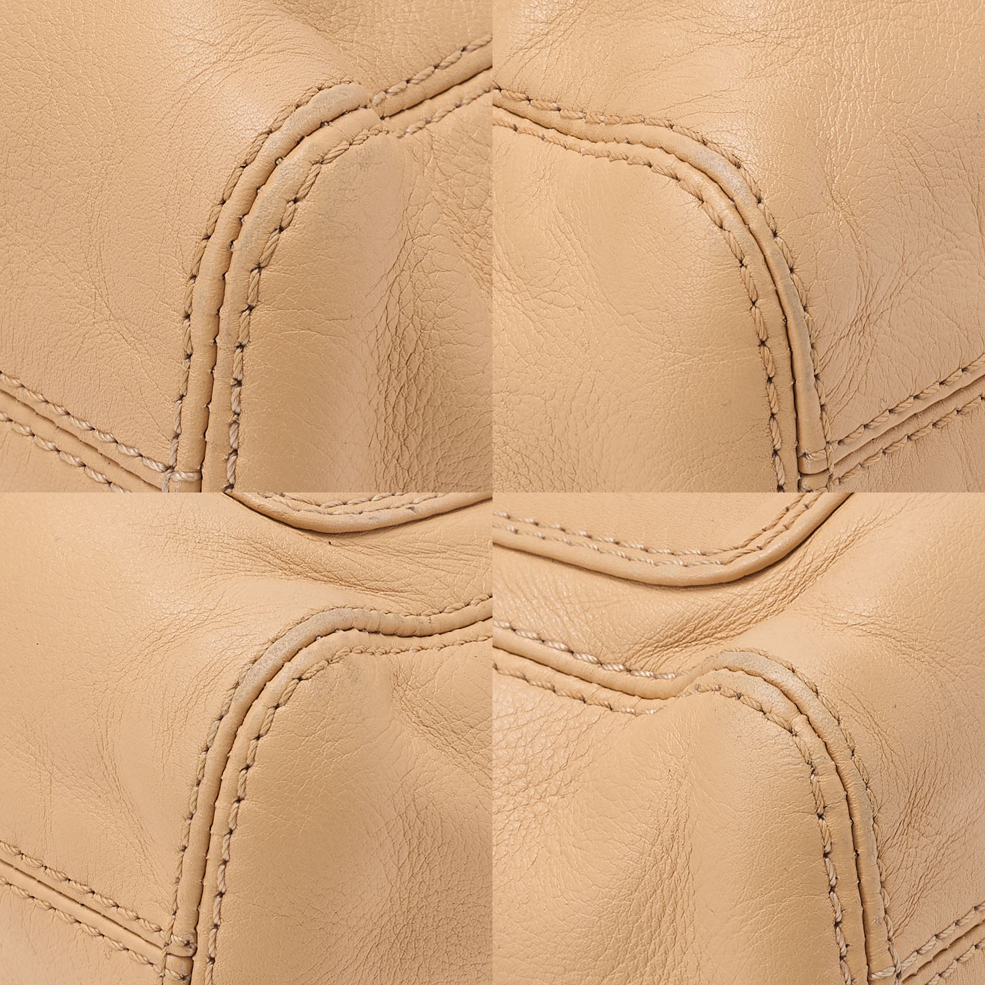 CHANEL Chain Tote Bag Coco Mark Tortoiseshell Plastic Chain Shoulder Beige Gold-Tone Hardware, Pre-Owned