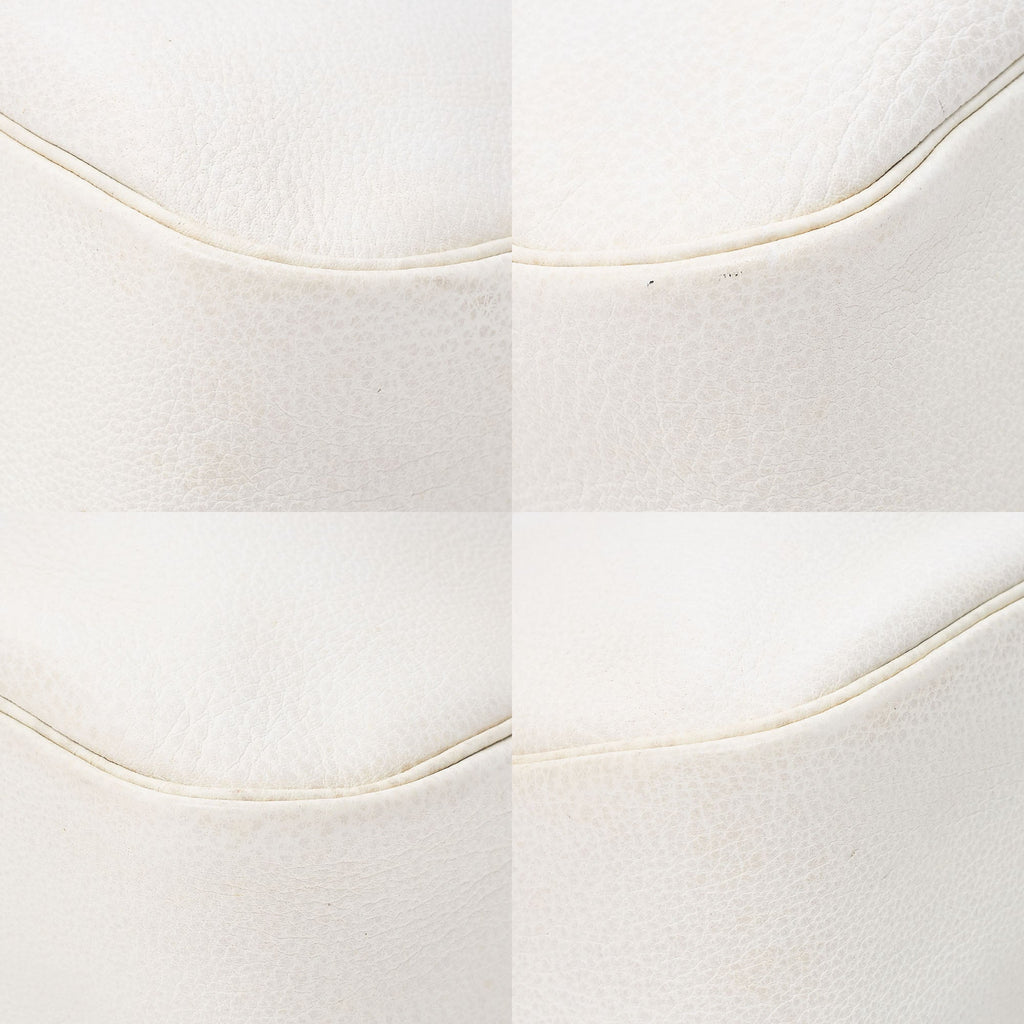 HERMES Christine Shoulder Bag Trialon White Silver-Tone Hardware, Pre-Owned