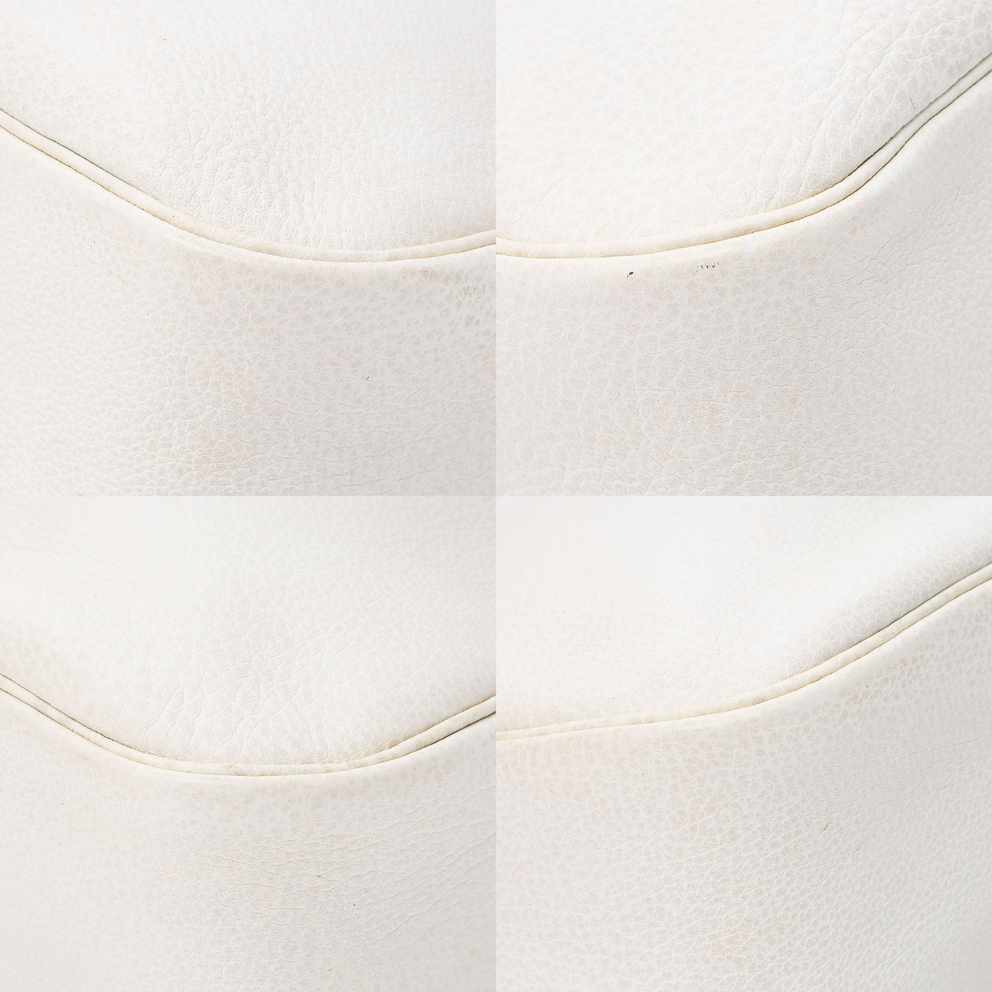 HERMES Christine Shoulder Bag Trialon White Silver-Tone Hardware, Pre-Owned