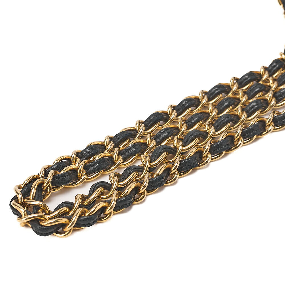 CHANEL Matelasse Full Flap Magnetic Lock Lambskin Black Coco Mark Gold-Tone Hardware, Pre-Owned