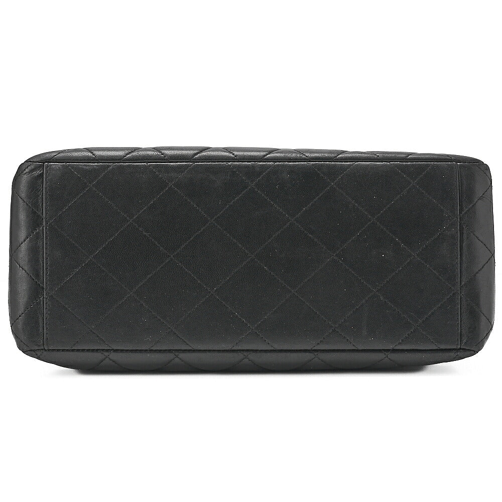 CHANEL One Shoulder Bag Matelasse Turnlock Single Flap Lambskin Black Gold-Tone Hardware, Pre-Owned