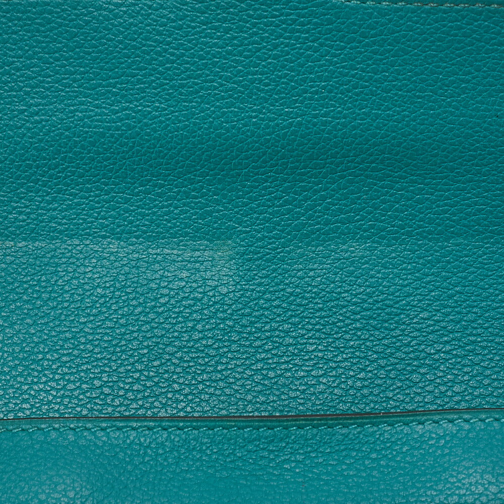 HERMES Constance Compact Bi-Fold Wallet Swift Evercolor Veil Jade Gold-Tone Hardware, Pre-Owned