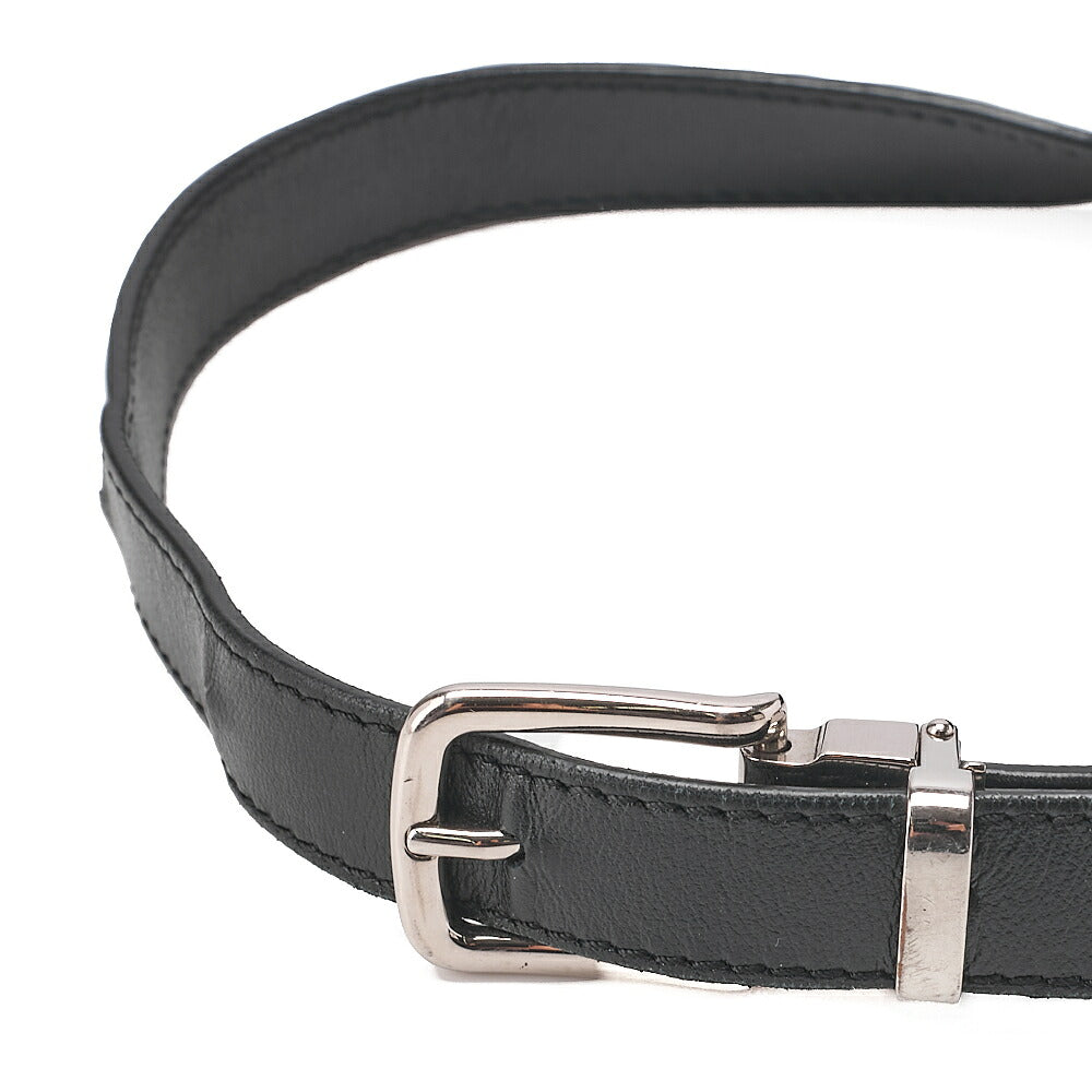 CHANEL Waist Bag Matrasse Lambskin Black Silver-Tone Hardware, Pre-Owned