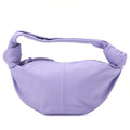 BOTTEGA VENETA Bottega Veneta Double Knot Mini Handbag Leather Purple Silver -Tone Hardware, Pre-Owned
