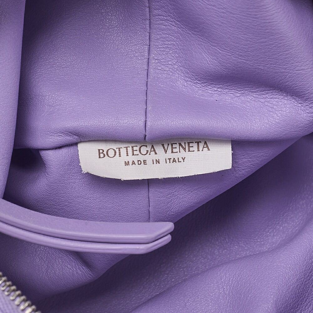 BOTTEGA VENETA Bottega Veneta Double Knot Mini Handbag Leather Purple Silver -Tone Hardware, Pre-Owned