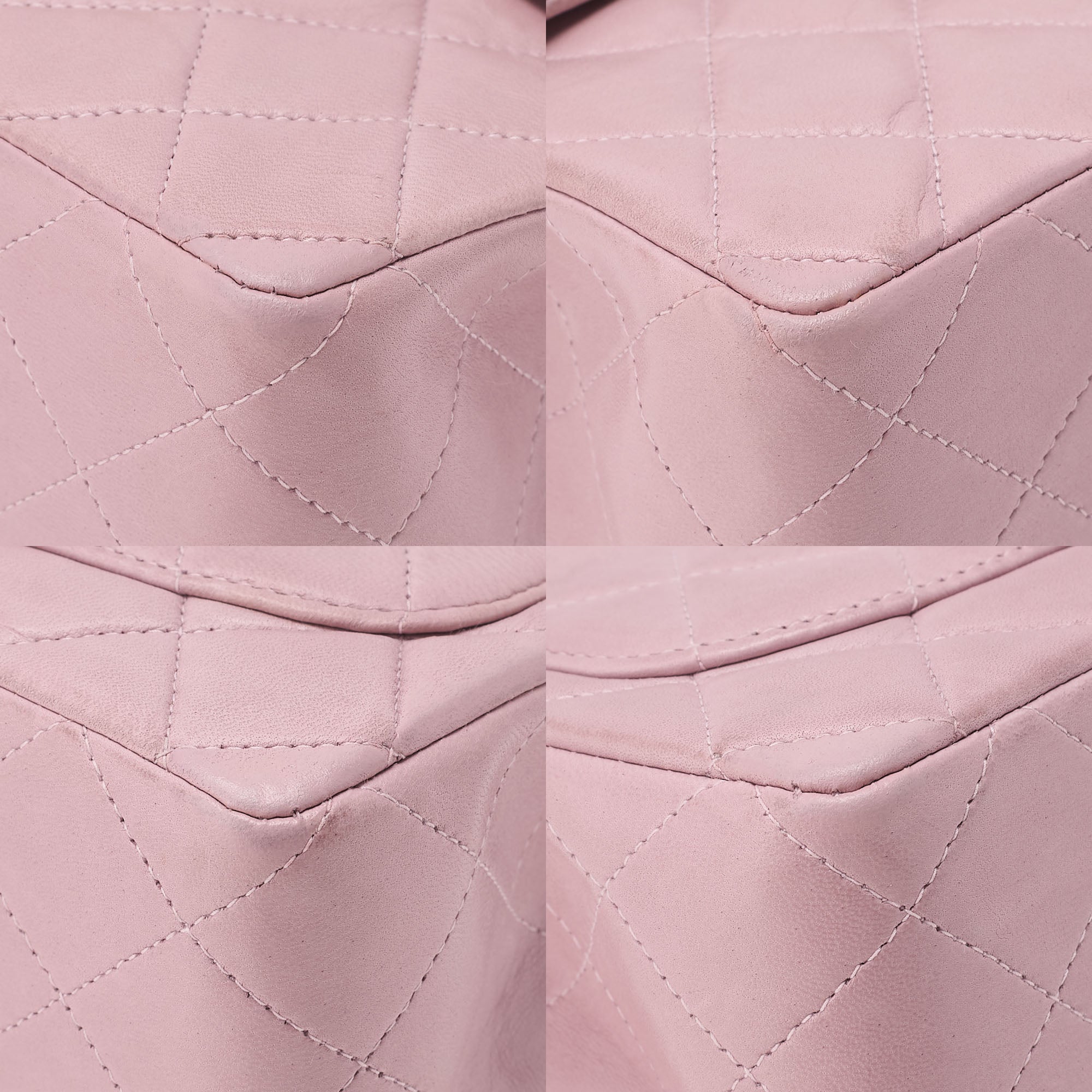 CHANEL Chain Shoulder Bag Mini Matrasse 17cm Lambskin Pink Single Flap Turnlock Gold-Tone Hardware, Pre-Owned