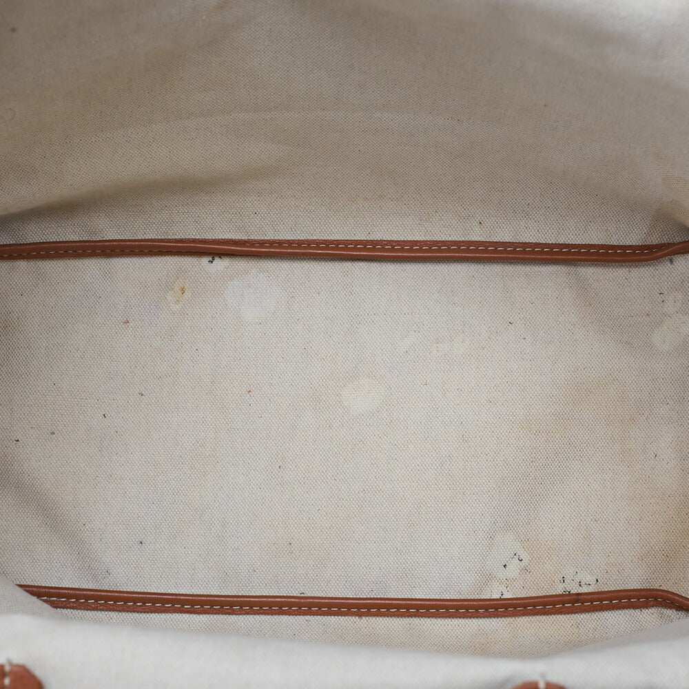 GOYARD Saint-Louis PM Tote Bag Coated PVC x Leather Brown Silver-Tone Hardware, Pre-Owned