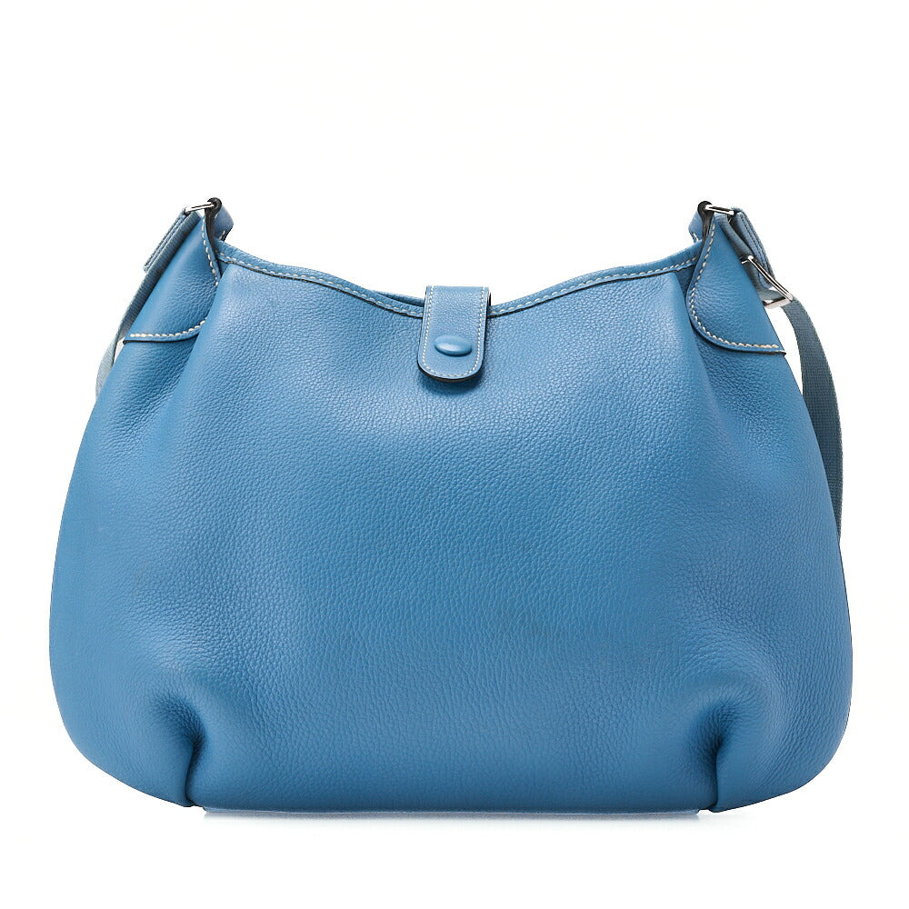 HERMES Rodeo Du Togo Shoulder Bag Blue Jean Silver-Tone Hardware, Pre-Owned