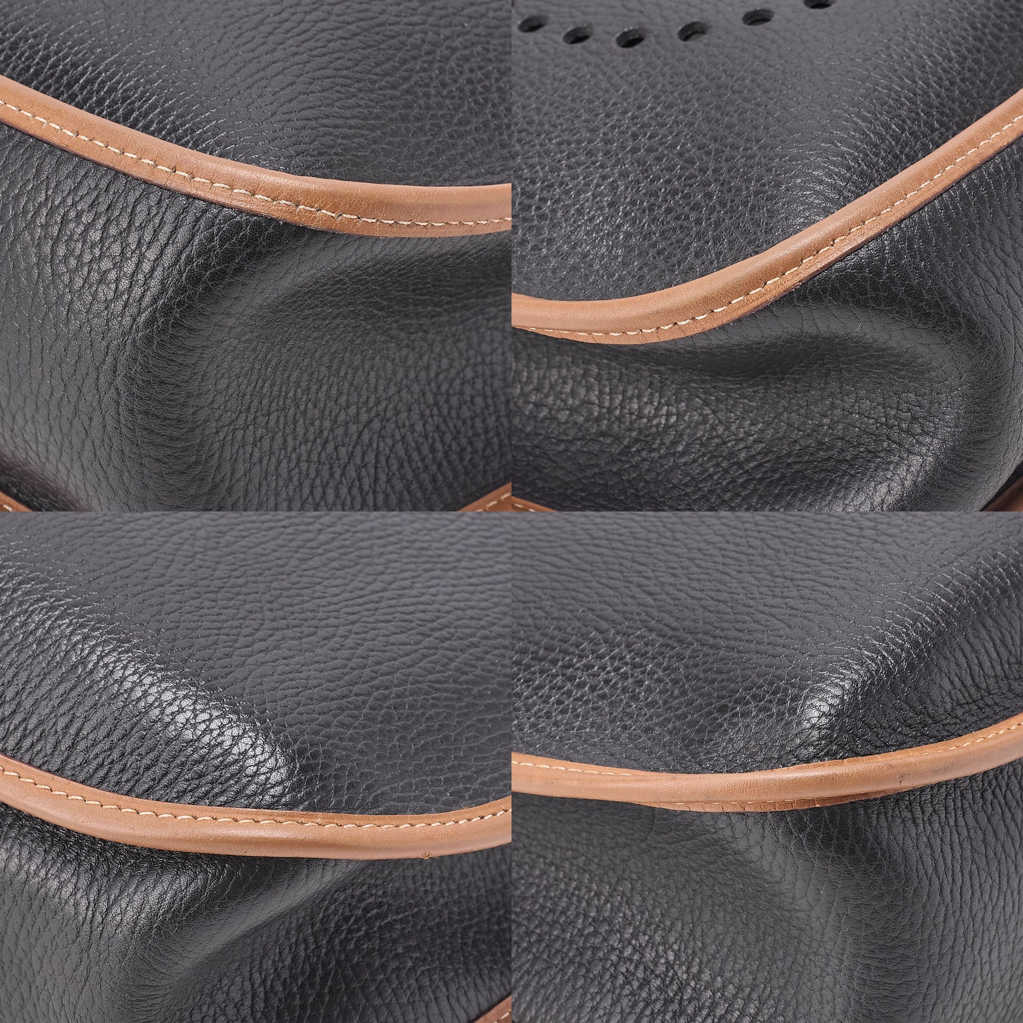 HERMES Evelyn GM 1 Shoulder Bag Ardennes Black x Brown Gold-Tone Hardware, Pre-Owned