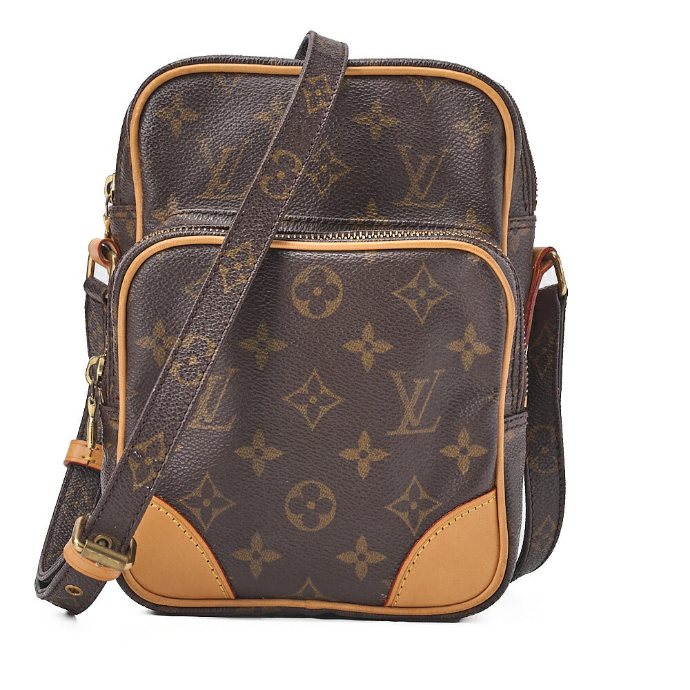 LOUIS VUITTON Louis Vuitton Monogram Amazon Shoulder Bag M45236 Brown Gold-Tone Hardware, Pre-Owned
