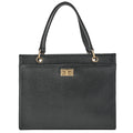CHANEL Caviar Skin 2.55 Turn-Lock Handbag Black Gold-Tone Hardware, Pre-Owned