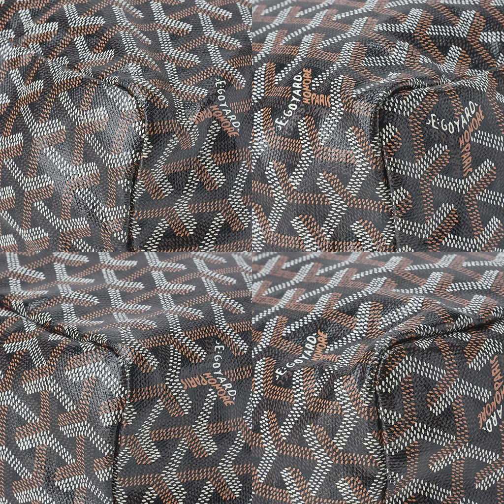 GOYARD [Goyard] Saint-Louis PM Tote Bag Coated Canvas Brown Silver-Tone Hardware, Pre-Owned