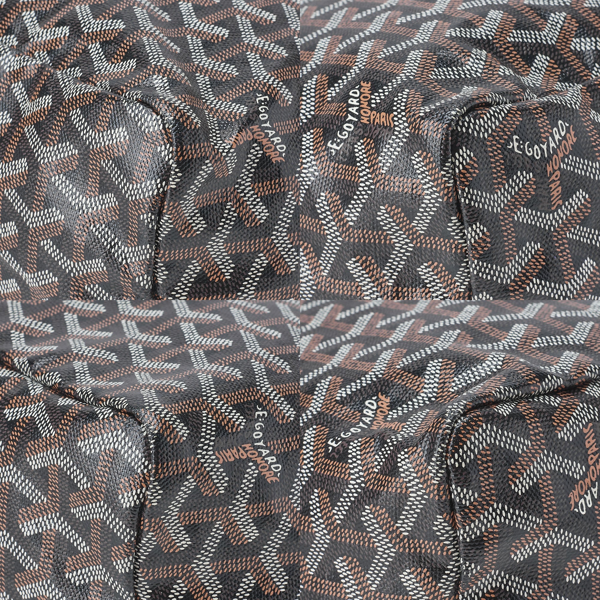 GOYARD [Goyard] Saint-Louis PM Tote Bag Coated Canvas Brown Silver-Tone Hardware, Pre-Owned