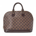 LOUIS VUITTON Louis Vuitton Handbag Alma PM Damier N53151 Brown Gold-Tone Hardware, Pre-Owned