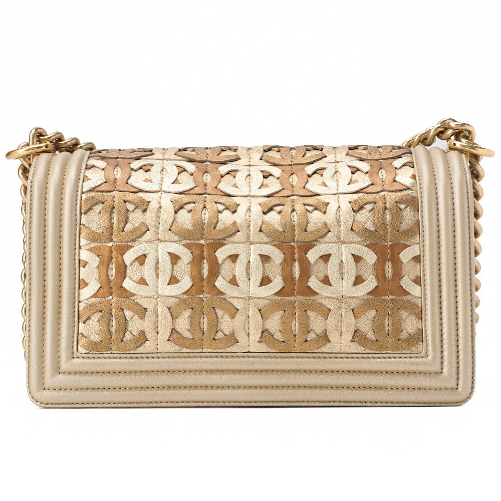 CHANEL Boy Chanel Boy Chanel Dubai Limited Chain Shoulder Lambskin Multicolor Gold-Tone Hardware, Pre-Owned