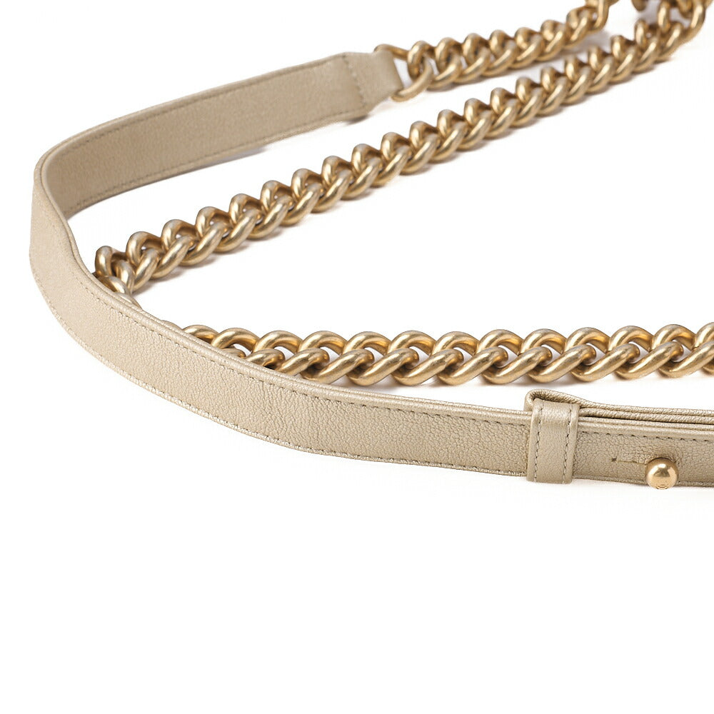 CHANEL Boy Chanel Boy Chanel Dubai Limited Chain Shoulder Lambskin Multicolor Gold-Tone Hardware, Pre-Owned