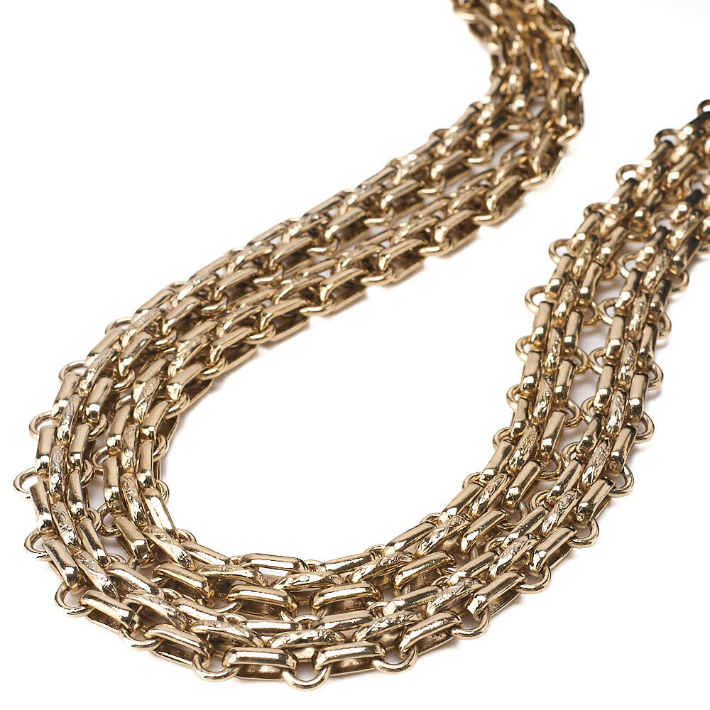 CHANEL Chain Shoulder Bag Matelasse Double Flap Cotton Black Champagne Gold-Tone Hardware, Pre-Owned