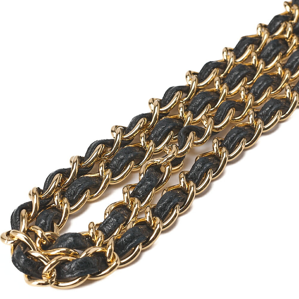 CHANEL Matelasse Top Coco Chain Shoulder Full Flap Magnetic Lock Lambskin Black Coco Mark Gold-Tone Hardware, Pre-Owned