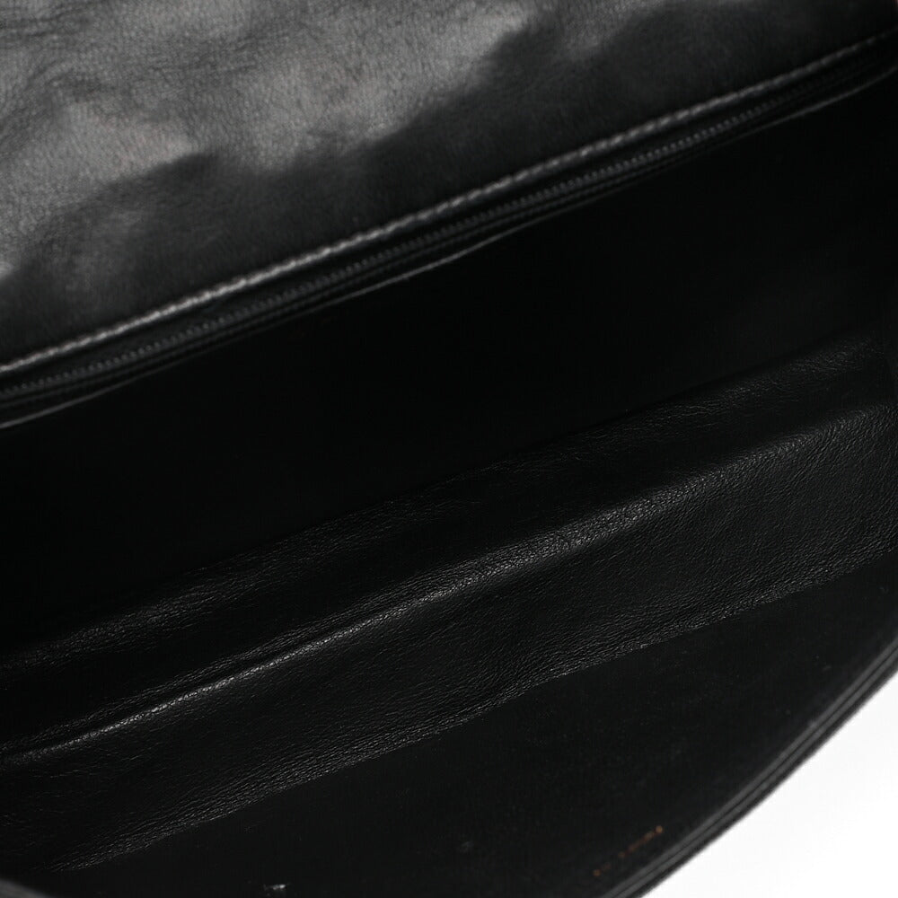 CHANEL Matelasse Top Coco Chain Shoulder Full Flap Magnetic Lock Lambskin Black Coco Mark Gold-Tone Hardware, Pre-Owned