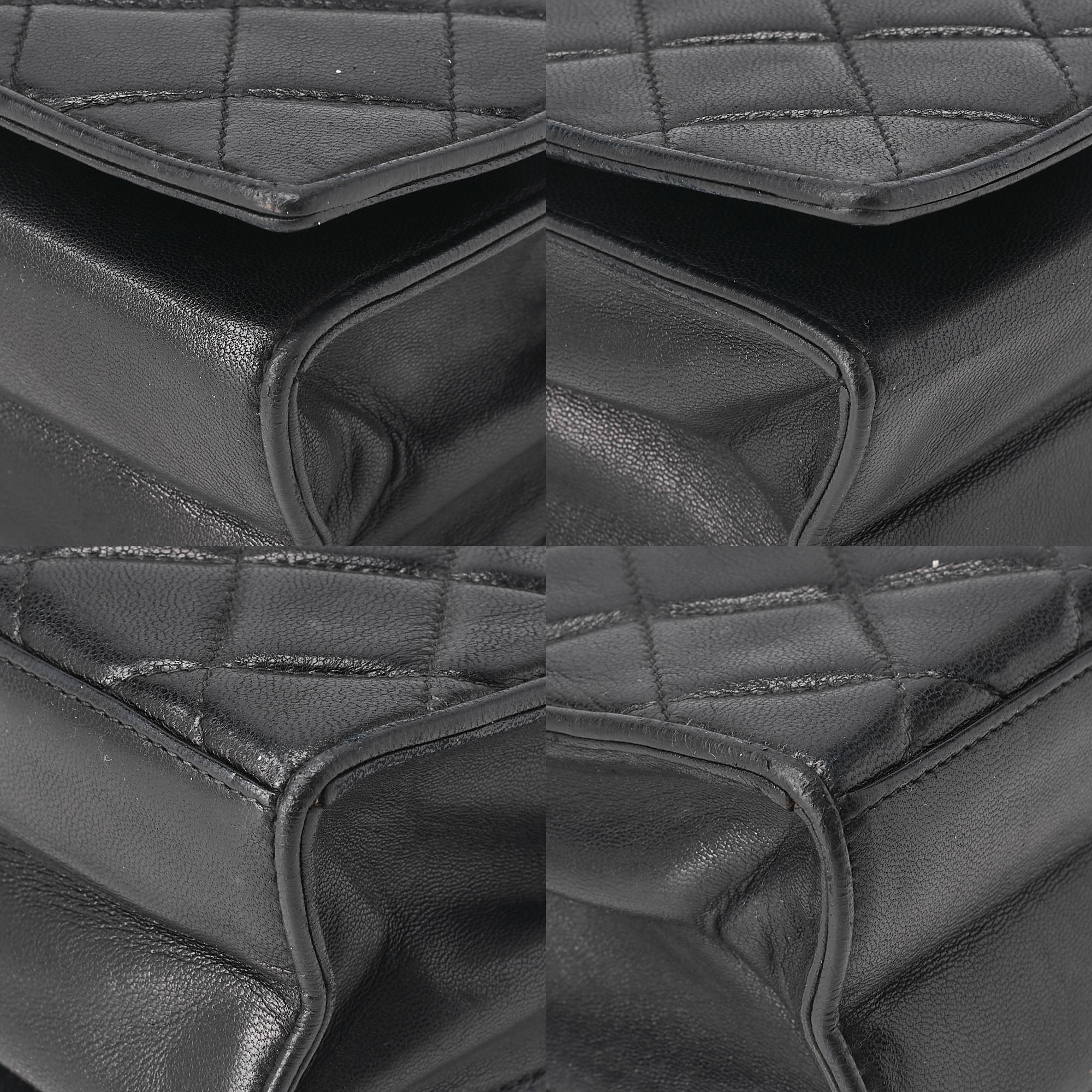 CHANEL Matelasse Top Coco Chain Shoulder Full Flap Magnetic Lock Lambskin Black Coco Mark Gold-Tone Hardware, Pre-Owned
