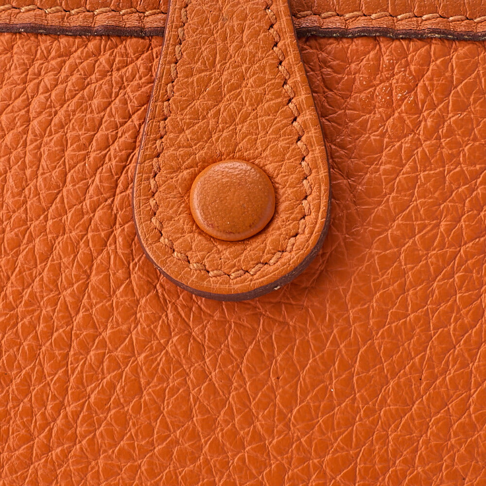 HERMES Evelyn TPM Shoulder Bag Tryon Orange Gold-Tone Hardware, Pre-Owned