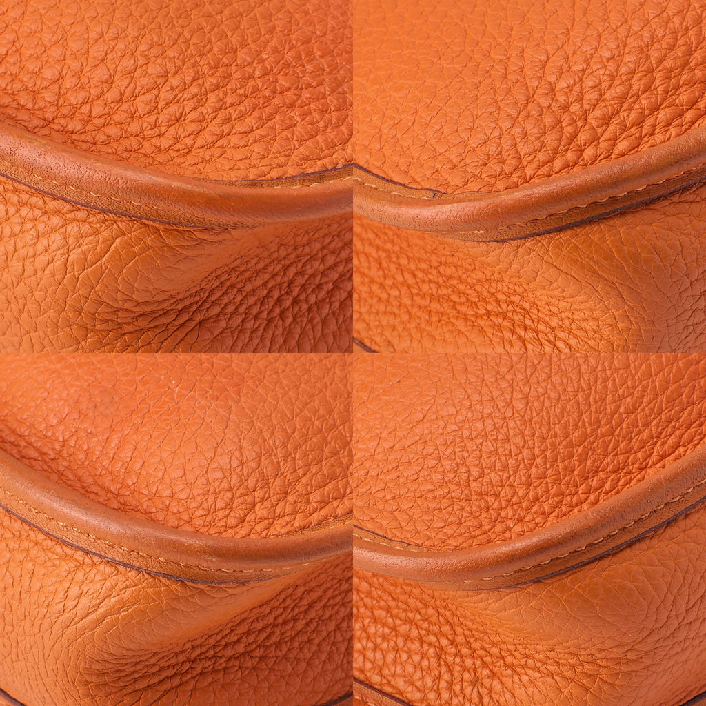 HERMES Evelyn TPM Shoulder Bag Tryon Orange Gold-Tone Hardware, Pre-Owned