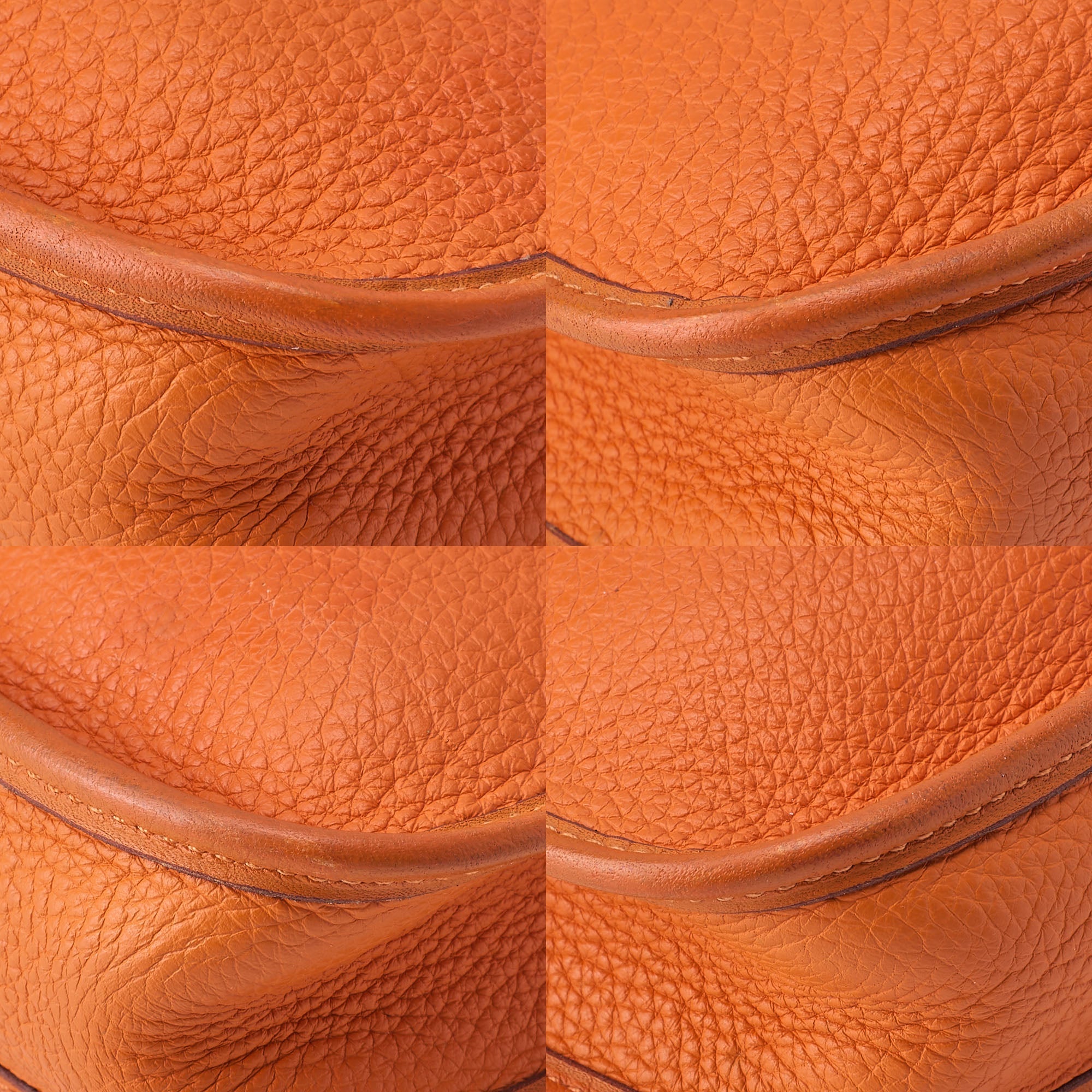 HERMES Evelyn TPM Shoulder Bag Tryon Orange Gold-Tone Hardware, Pre-Owned