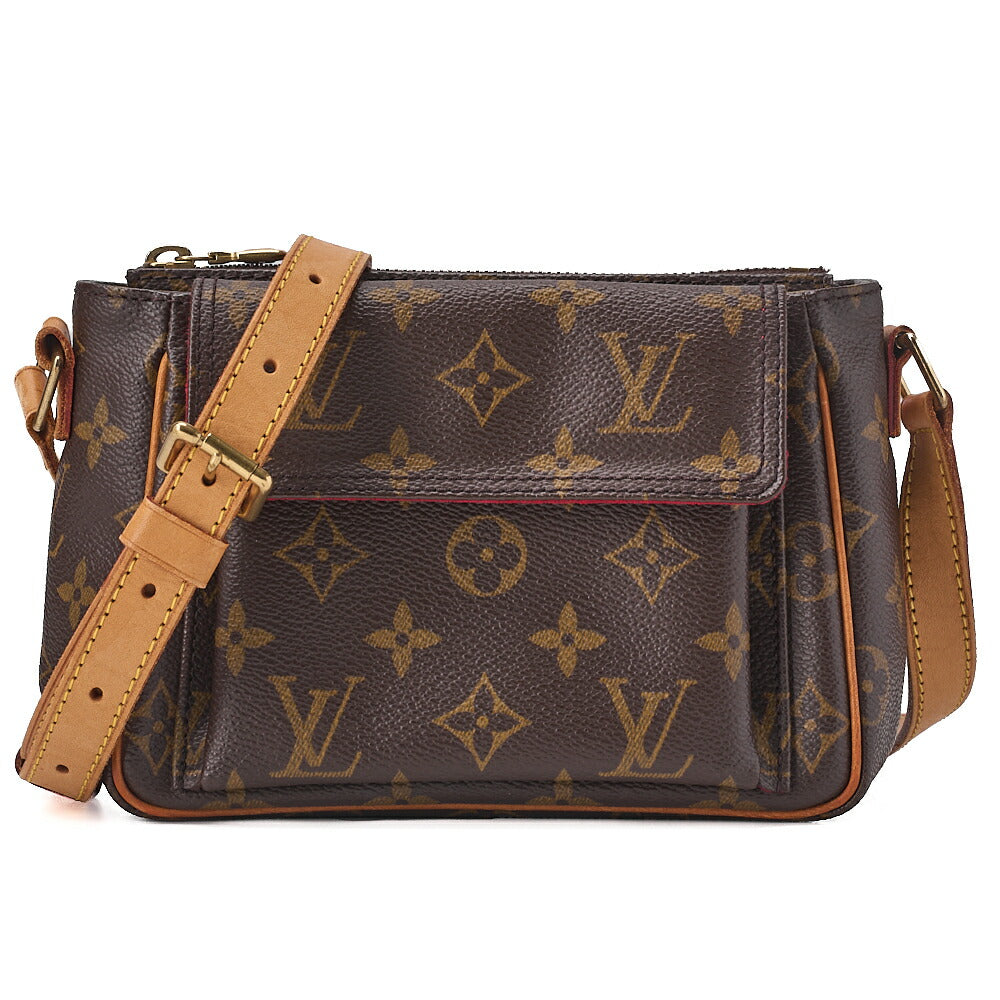 LOUIS VUITTON Louis Vuitton Monogram Vivacitte PM M51165 Shoulder Bag Brown Gold-Tone Hardware, Pre-Owned