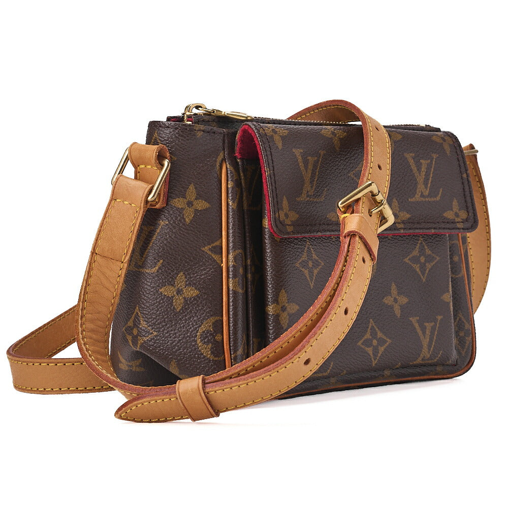 LOUIS VUITTON Louis Vuitton Monogram Vivacitte PM M51165 Shoulder Bag Brown Gold-Tone Hardware, Pre-Owned