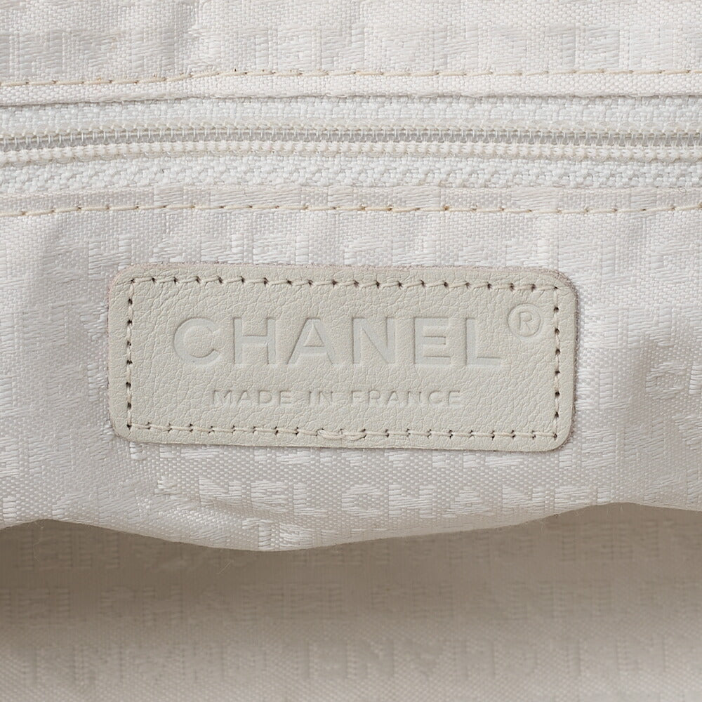 CHANEL Matelasse Tweed Big Coco Single Flap Double Chain Bag Gray Multicolor Silver-Tone Hardware, Pre-Owned