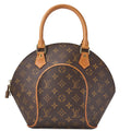 LOUIS VUITTON Louis Vuitton Monogram Ellipse PM M51127 Brown Handbag Gold-Tone Hardware, Pre-Owned