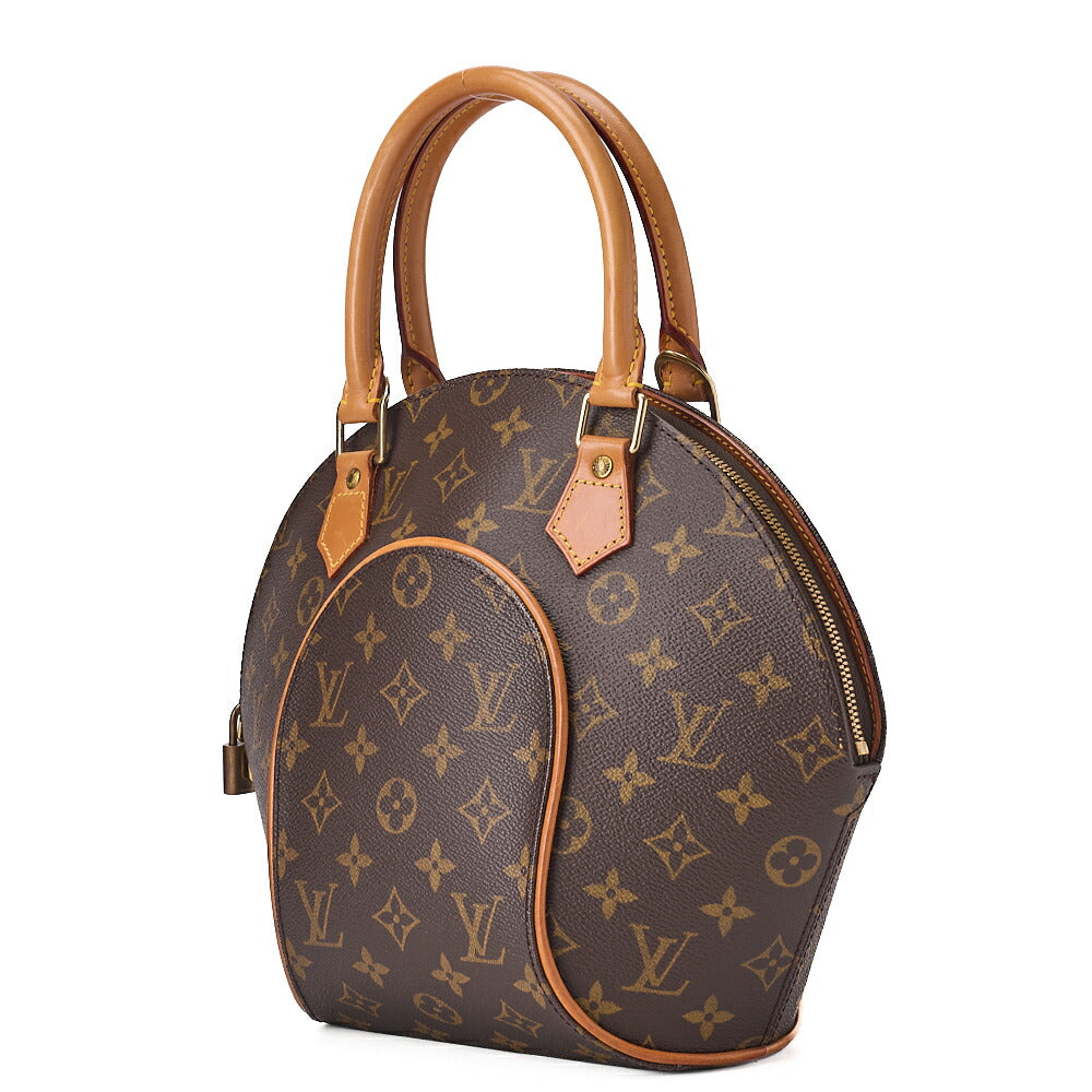 LOUIS VUITTON Louis Vuitton Monogram Ellipse PM M51127 Brown Handbag Gold-Tone Hardware, Pre-Owned