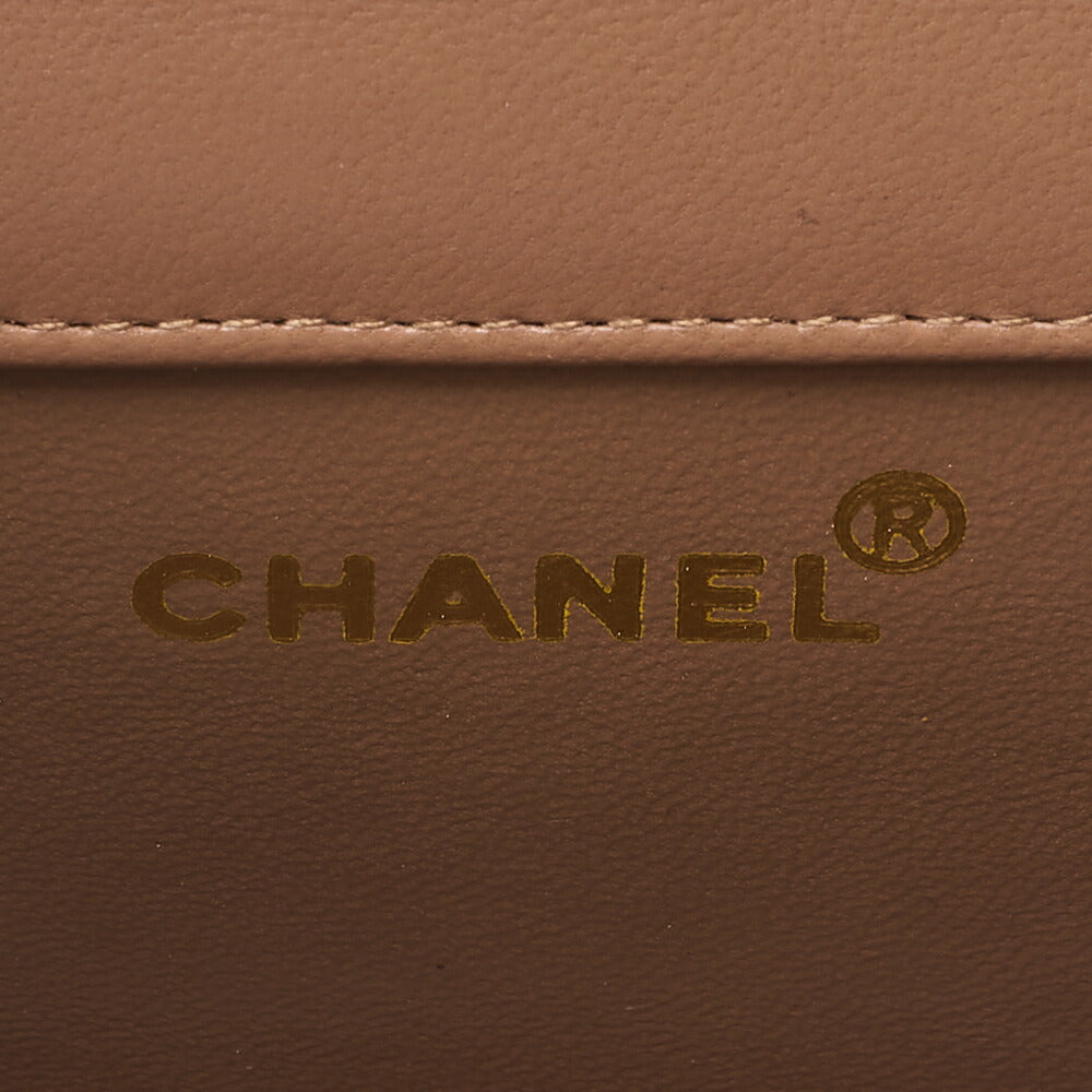 CHANEL Chain Shoulder Bag Mini Mini Matelasse Lambskin Brown Gold -Tone Hardware, Pre-Owned